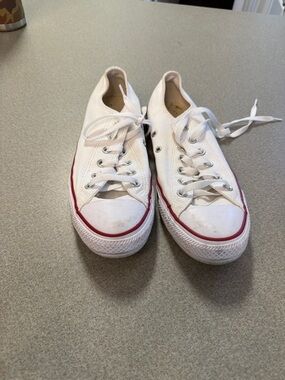 White Canvas Low-Top Converse